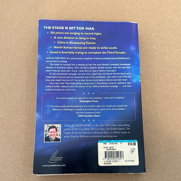 4 for $10 📚Dead Heat by Joel C. Rosenberg - Picture 3 of 4